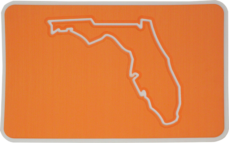Yeti Roadie 20 Cooler Pad: Orange over White - Florida - 6mm
