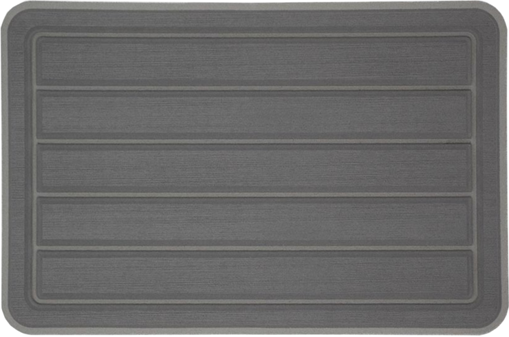 Yeti Roadie 20 Cooler Pad: Slate Gray over Titanium - Horizontal Faux Teak - 6mm
