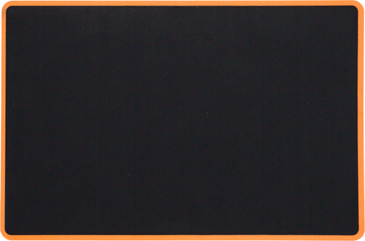 Yeti Roadie 20 Cooler Pad: Black over Orange - Brushed - 6mm