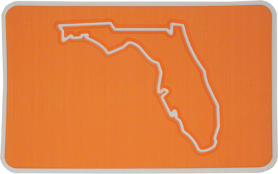 Yeti Roadie 20 Cooler Pad: Orange over White - Florida - 6mm