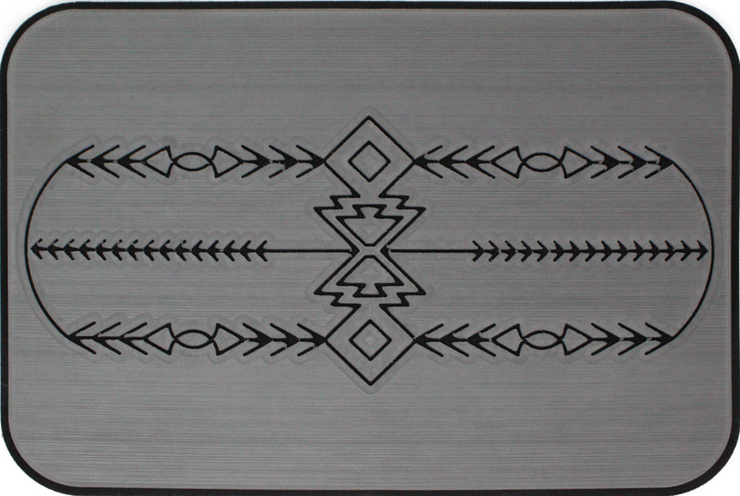 Yeti Tundra 35 Cooler Pad: Slate Gray over Black - Southwest Design - 6mm