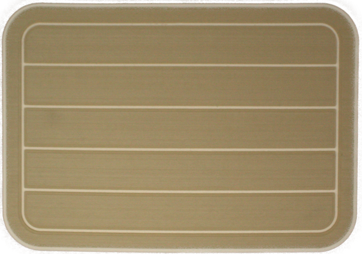 Yeti Tundra 35 Cooler Pad: Butterscotch over Cream - Horizontal Faux Teak - 6mm