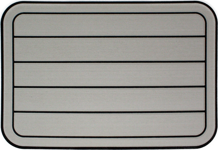 Yeti Tundra 35 Cooler Pad: Mist Gray over Black - Horizontal Faux Teak - 6mm
