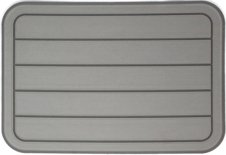Yeti Tundra 35 Cooler Pad: Mist Gray over Titanium - Horizontal Faux Teak - 6mm