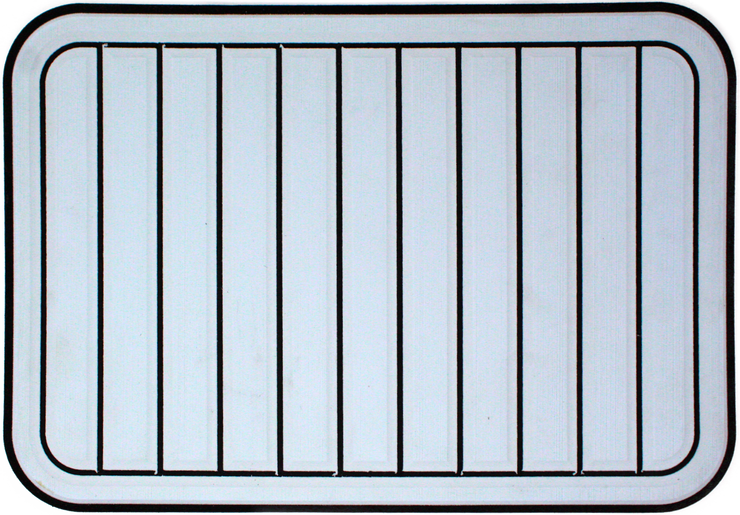 Yeti Tundra 35 Cooler Pad: Ice Blue over Black - Vertical Faux Teak - 6mm