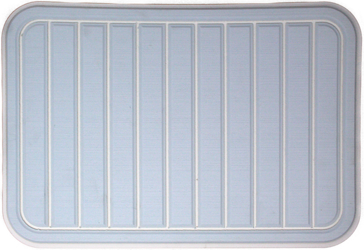 Yeti Tundra 35 Cooler Pad: Ice Blue over White - Vertical Faux Teak - 6mm