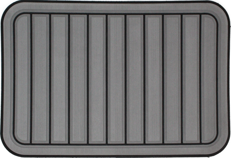 Yeti Tundra 35 Cooler Pad: Slate Gray over Black - Vertical Faux Teak - 6mm