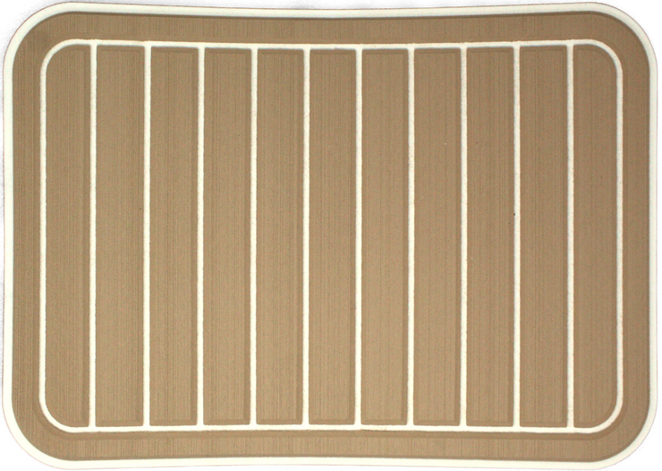 Yeti Tundra 35 Cooler Pad: Teak over White - Vertical Faux Teak - 6mm