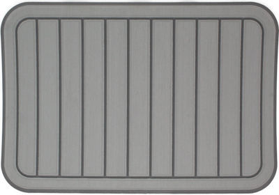 Yeti Tundra 35 Cooler Pad: Titanium over Slate Gray - Vertical Faux Teak - 6mm