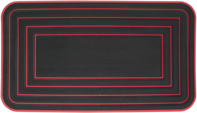 Yeti Tundra 45 Cooler Pad: Black over Red - Multi-border Design - 6mm