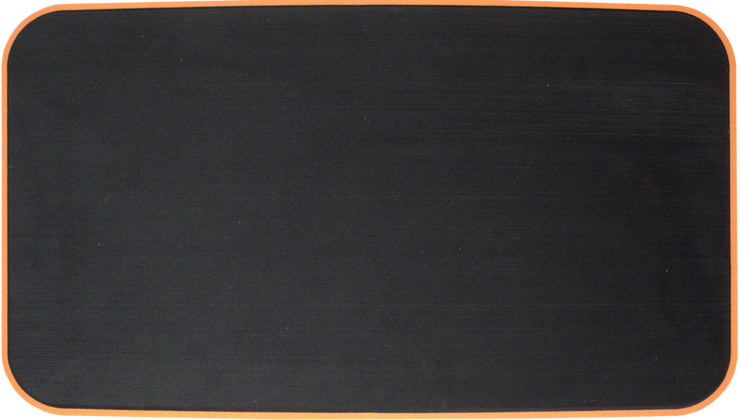 Yeti Tundra 45 Cooler Pad: Black over Orange - Brushed - 6mm