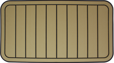 Yeti Tundra 45 Cooler Pad: Butterscotch over Black - Vertical Faux Teak - 6mm