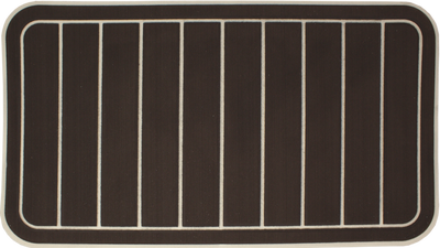 Yeti Tundra 45 Cooler Pad: Espresso over Cream - Vertical Faux Teak - 6mm